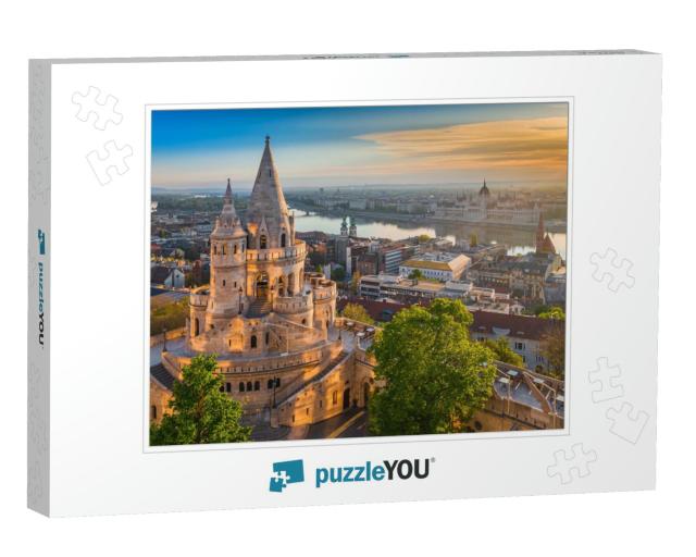 Budapest, Hungary - Beautiful Golden Summer Sunrise with... Jigsaw Puzzle