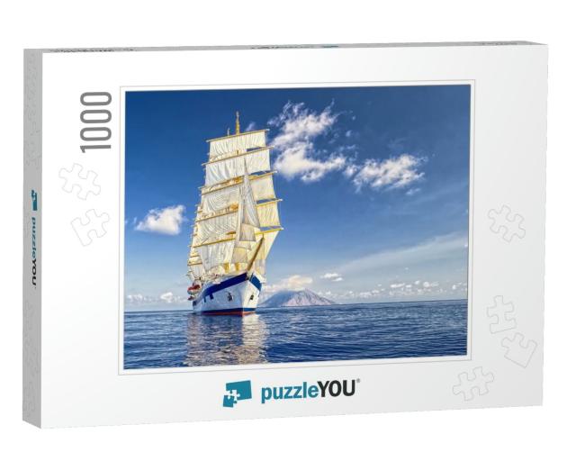 Beautiful Sailing Ship. Cruises & Luxury. Yachting. Saili... Jigsaw Puzzle with 1000 pieces