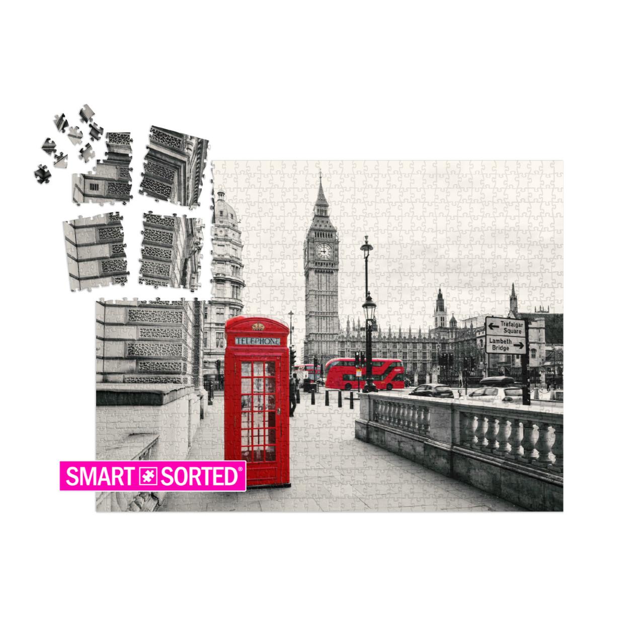 Red Telephone Booth in London... | SMART SORTED® | Jigsaw Puzzle with 1000 pieces