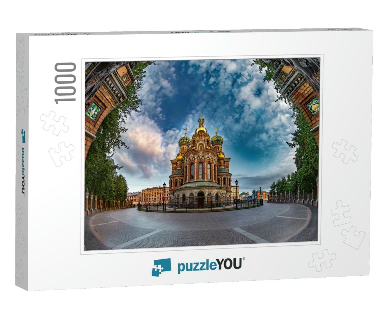 Savior on Spilled Blood. Orthodox Church. St. Petersburg... Jigsaw Puzzle with 1000 pieces