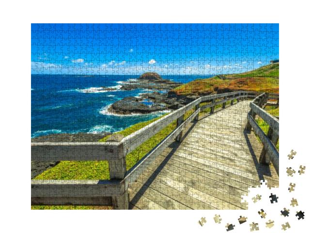 The Boardwalks Outside the Nobbies Center Overlook Seal R... Jigsaw Puzzle with 1000 pieces