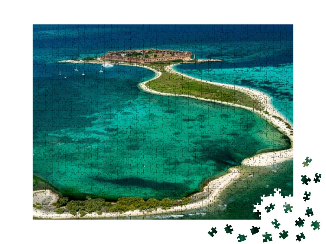 Float Plane View of Dry Tortugas National Park, Florida... Jigsaw Puzzle with 1000 pieces