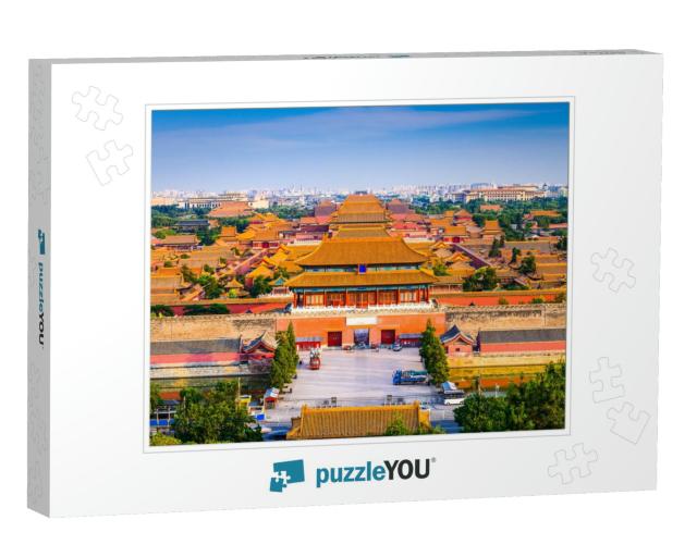 Beijing, China City Skyline At the Forbidden City... Jigsaw Puzzle