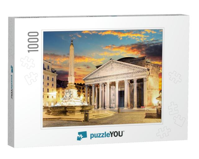 Rome - Pantheon, Italy... Jigsaw Puzzle with 1000 pieces