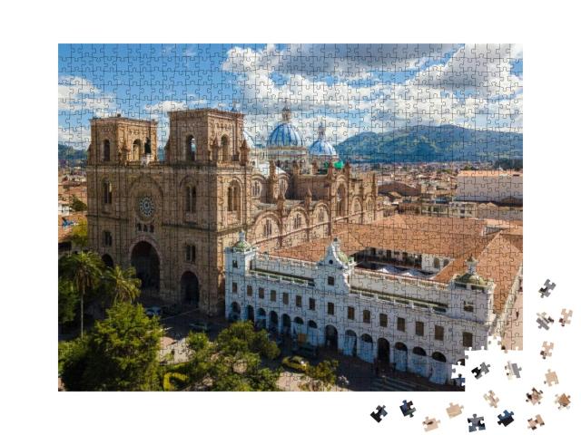 Cathedral of the Immaculate Conception Aerial View Cuenca... Jigsaw Puzzle with 1000 pieces