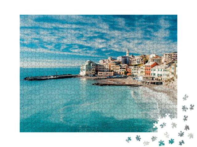 View of Bogliasco. Bogliasco is a Ancient Fishing Village... Jigsaw Puzzle with 1000 pieces