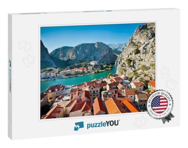 Panorama of Omis, Croatia... Jigsaw Puzzle