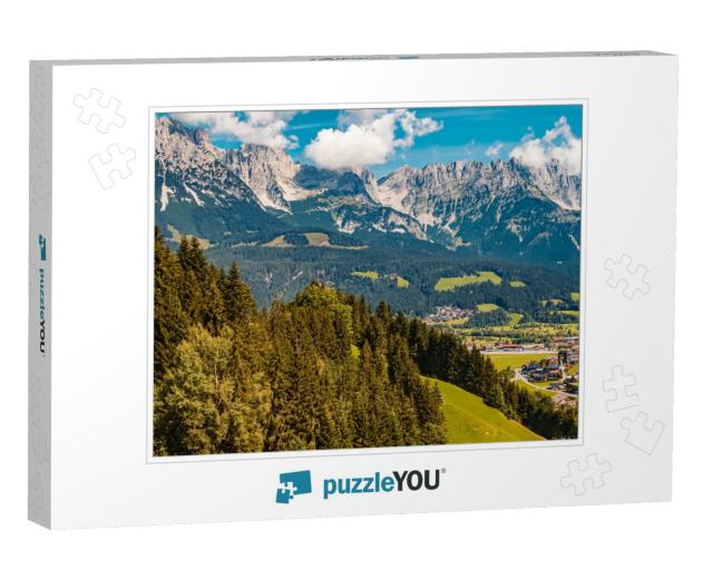 Beautiful Alpine Summer View At the Famous Hartkaiser Sum... Jigsaw Puzzle