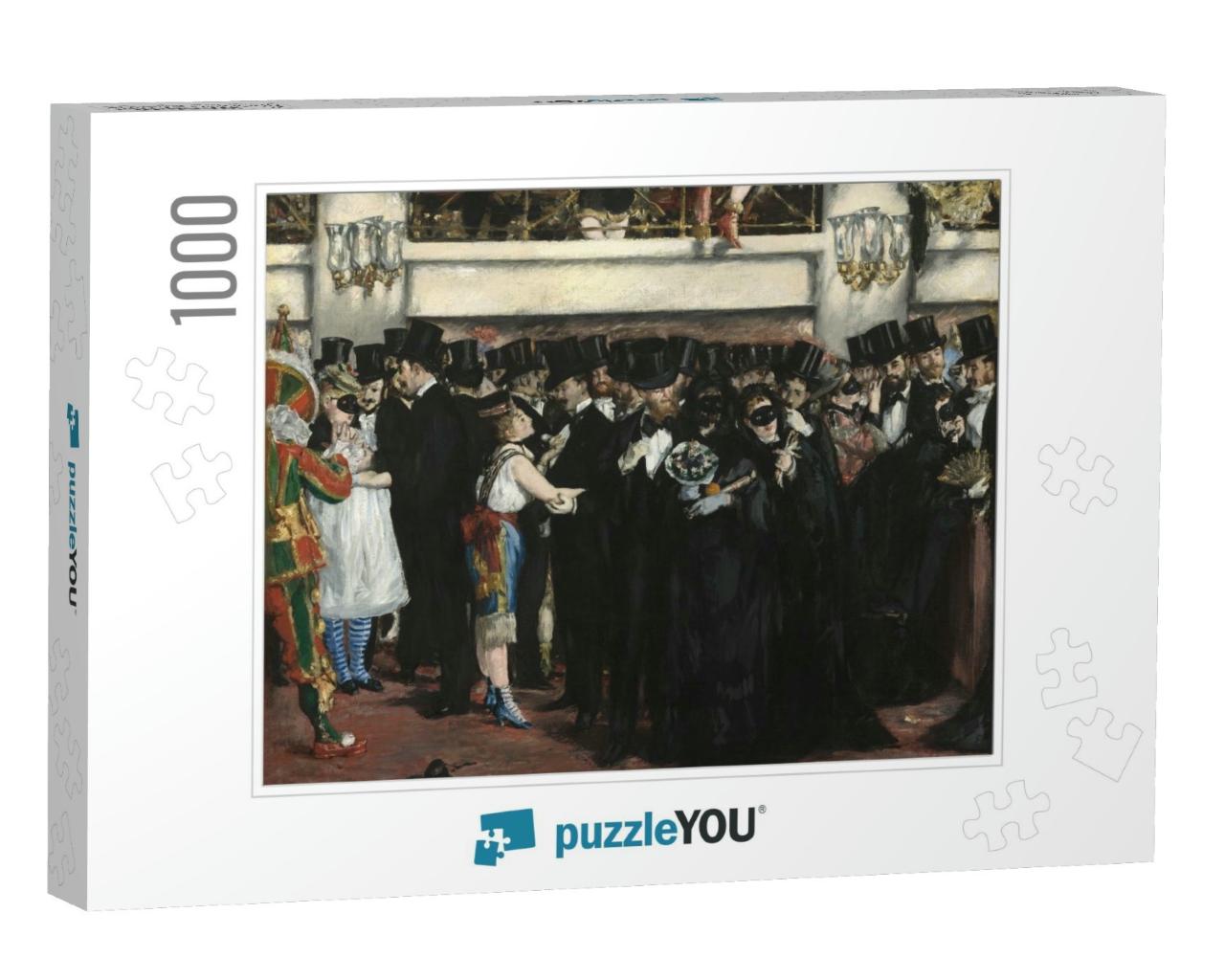 Masked Ball At the Opera, by Edouard Manet, 1873, French... Jigsaw Puzzle with 1000 pieces