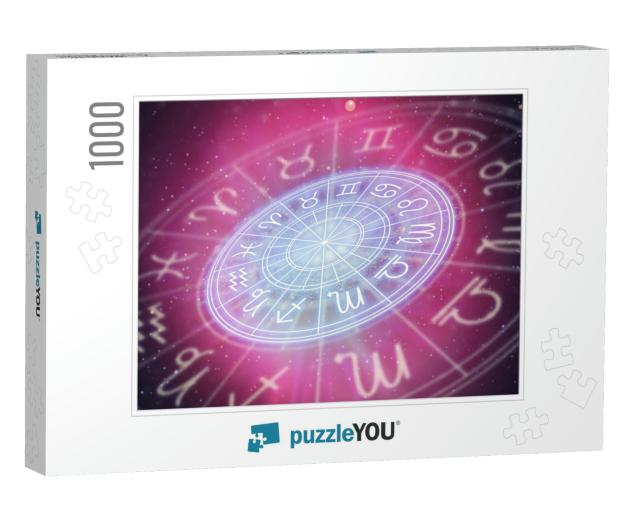 Astrological Signs of the Zodiac for the Horoscope on the... Jigsaw Puzzle with 1000 pieces