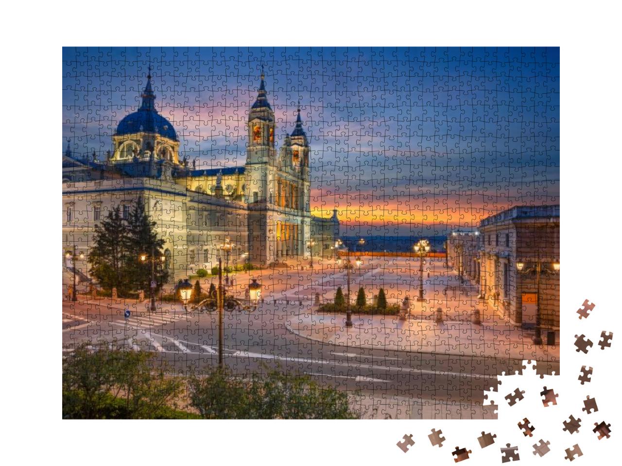 Madrid. Image of Madrid, Spain with Santa Maria La Real D... Jigsaw Puzzle with 1000 pieces