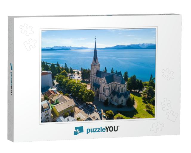 Church in the City of Bariloche. Argentina... Jigsaw Puzzle