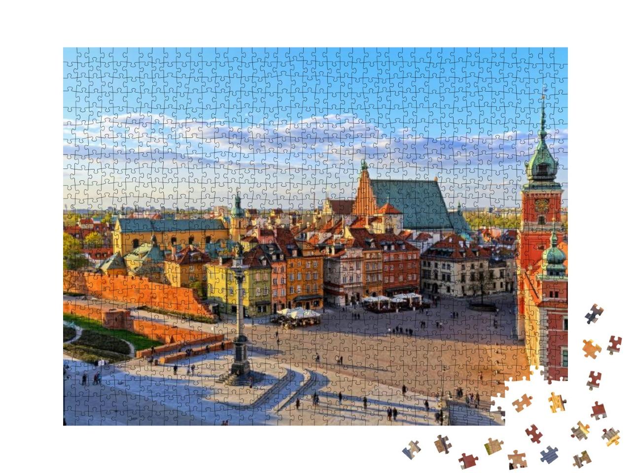 Top View of the Old City in Warsaw. Hdr - High Dynamic Ra... Jigsaw Puzzle with 1000 pieces