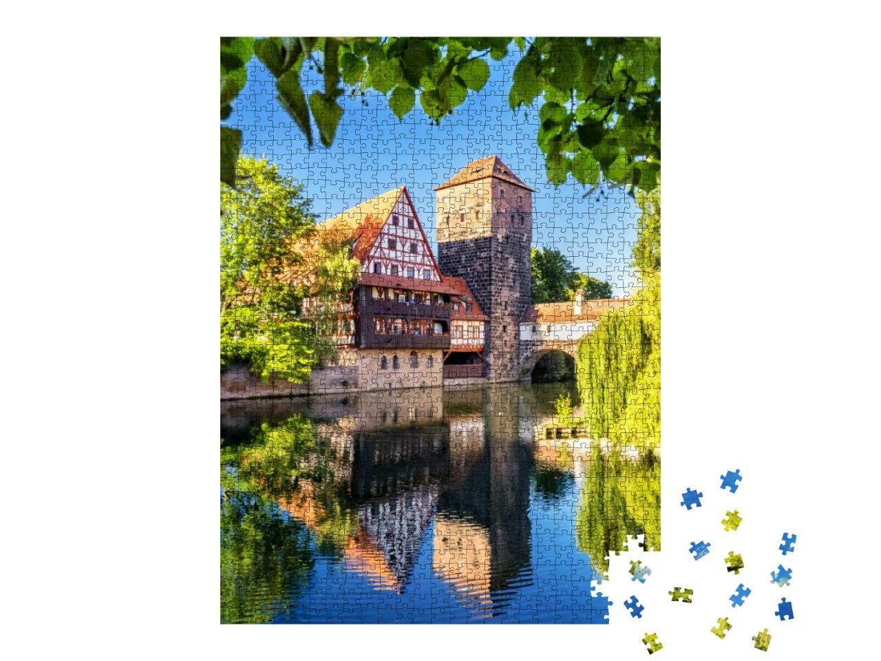 The Historic Old Town of Nuremberg in Franconia... Jigsaw Puzzle with 1000 pieces