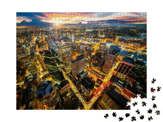 Cityscape of Sydney City from the Roof Top of Tower with... Jigsaw Puzzle with 1000 pieces