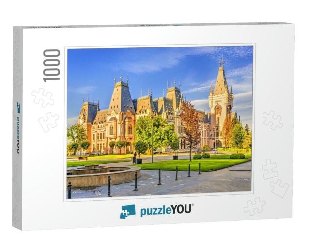 Cultural Palace Iasi in Central Square in Iasi Town, Mold... Jigsaw Puzzle with 1000 pieces