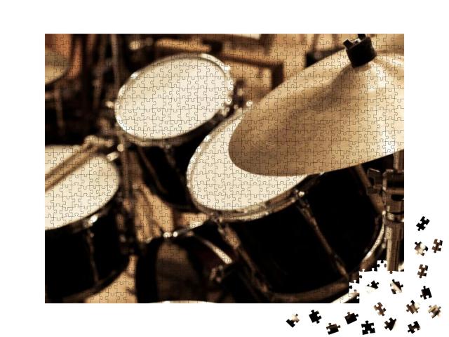 Detail of a Drum Kit... Jigsaw Puzzle with 1000 pieces