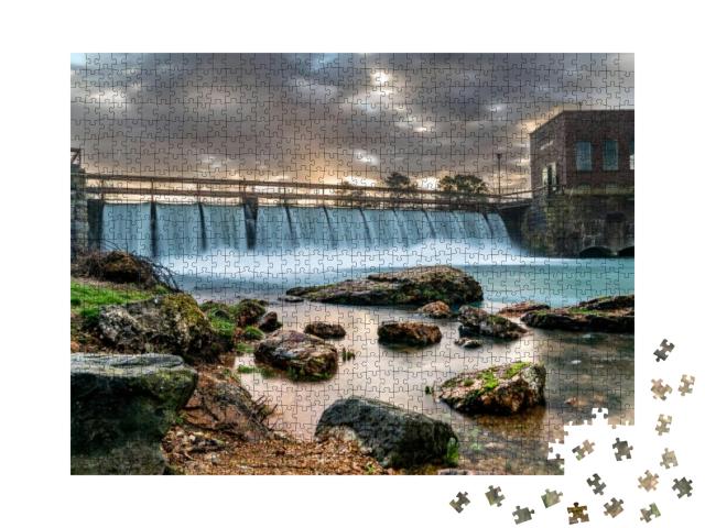 Got Up Early for a Sunrise & Some Walking Mammoth Spring... Jigsaw Puzzle with 1000 pieces
