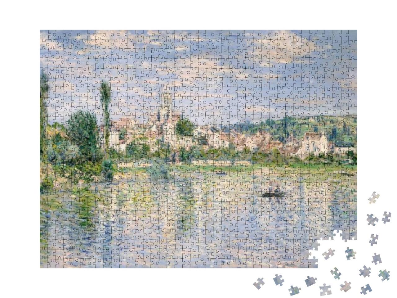 Vetheuil in Summer, by Claude Monet, 1880, French Impress... Jigsaw Puzzle with 1000 pieces