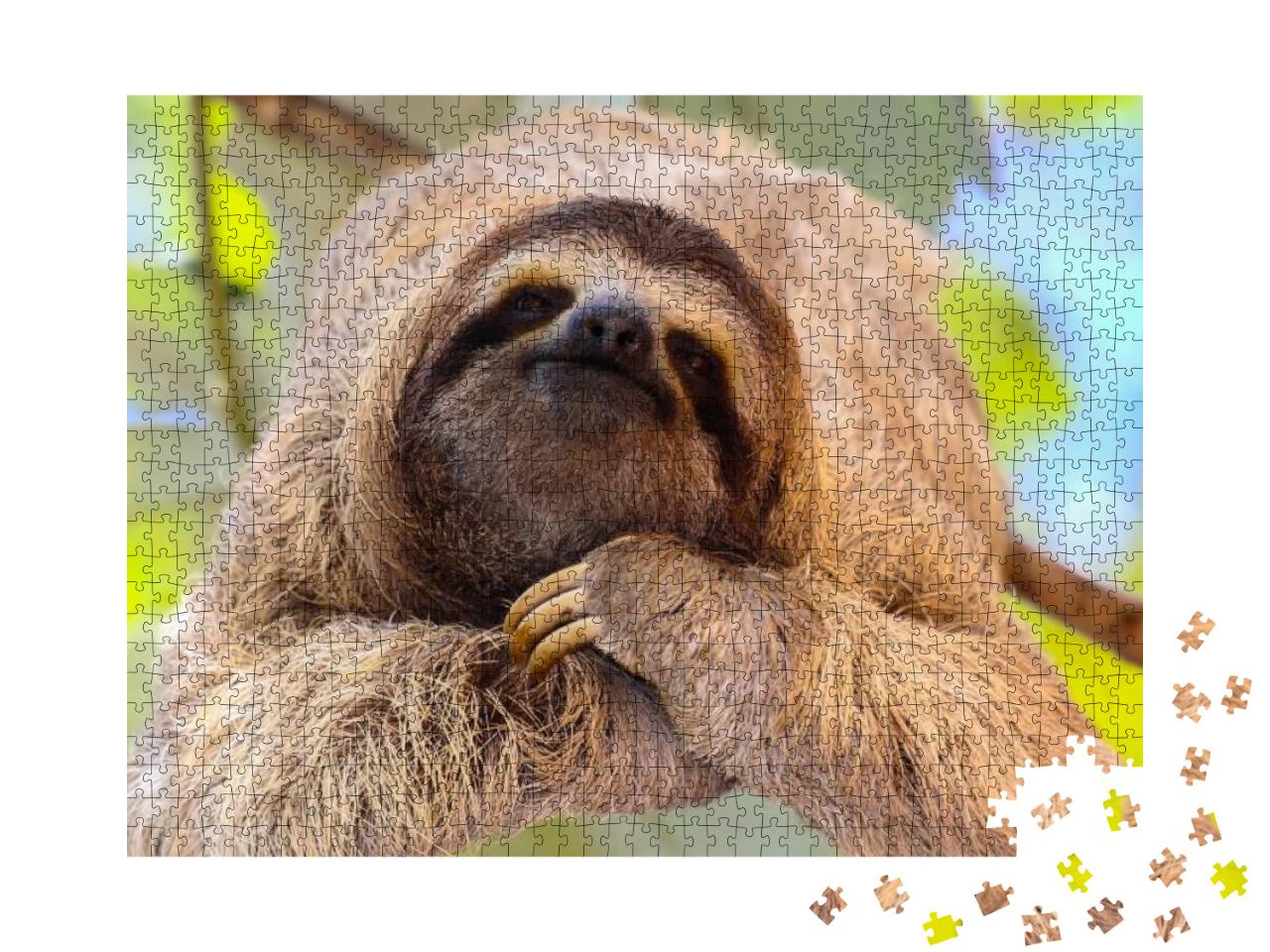 Happy Sloth... Jigsaw Puzzle with 1000 pieces