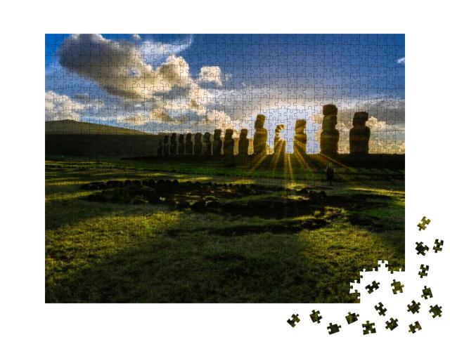 Beautiful Scenery of Changing Colors of the Sky While Wai... Jigsaw Puzzle with 1000 pieces