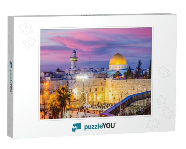 Jerusalem, Israel Old City At the Western Wall & the Dome... Jigsaw Puzzle
