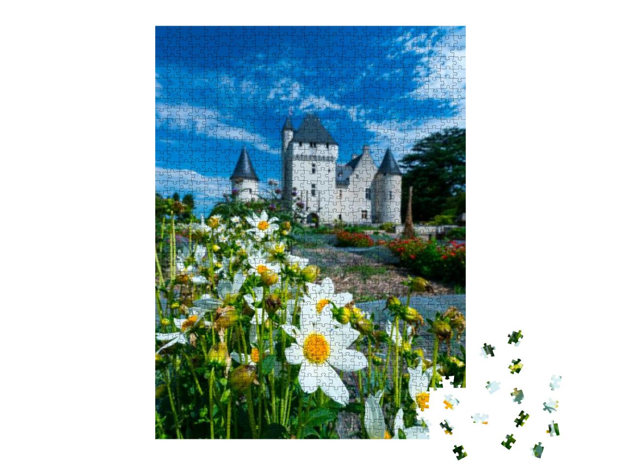 Rivau Castle At Lemere Village of Indre-Et-Loire Departme... Jigsaw Puzzle with 1000 pieces
