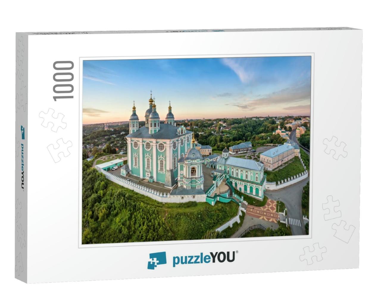 Aerial View of Uspenskiy Cathedral in Smolensk, Russia... Jigsaw Puzzle with 1000 pieces