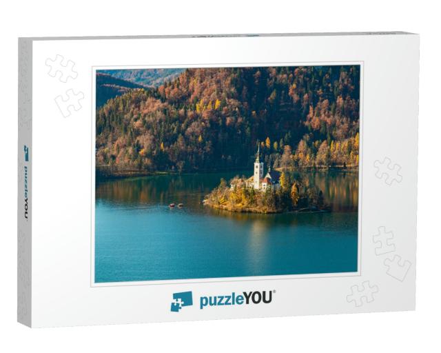 Magnificent Lake of Slovenia in Autumn... Jigsaw Puzzle