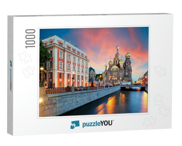 St. Petersburg - Church of the Savior on Spilled Blood, R... Jigsaw Puzzle with 1000 pieces