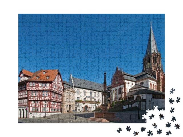 At the Old Town of Aschaffenburg, Lower Franconia, Bavari... Jigsaw Puzzle with 1000 pieces