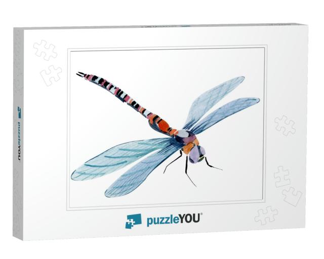 Handwork Watercolor Illustration of an Insect Drag... Jigsaw Puzzle