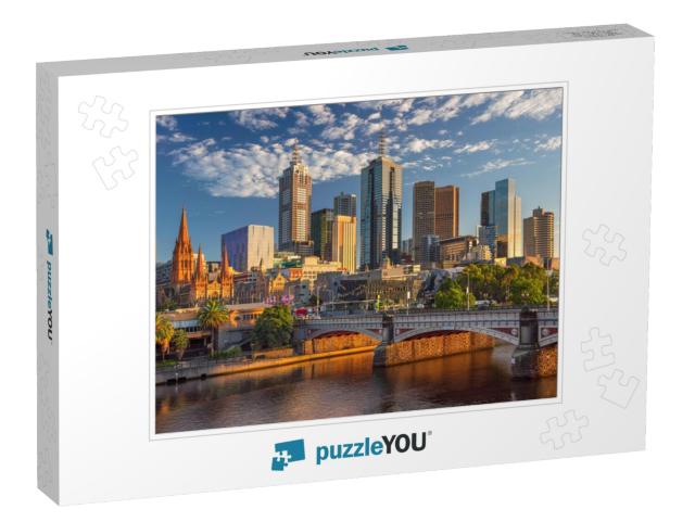 City of Melbourne. Cityscape Image of Melbourne, Australi... Jigsaw Puzzle