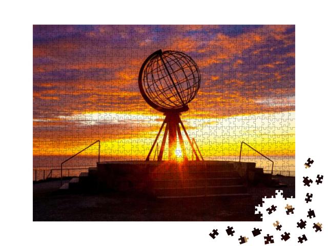 Sunrise At North Cape... Jigsaw Puzzle with 1000 pieces