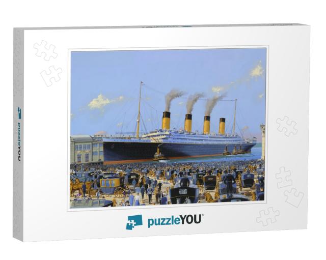 RMS Titanic Arriving at Chelsea Piers, What-If  #1 Jigsaw Puzzle