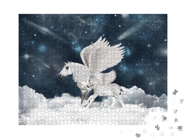 Pegasus Family... Jigsaw Puzzle with 1000 pieces