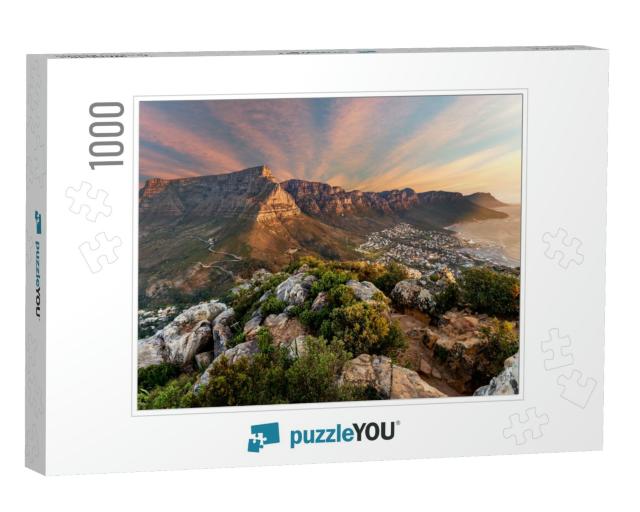 Table Mountain Sunset... Jigsaw Puzzle with 1000 pieces