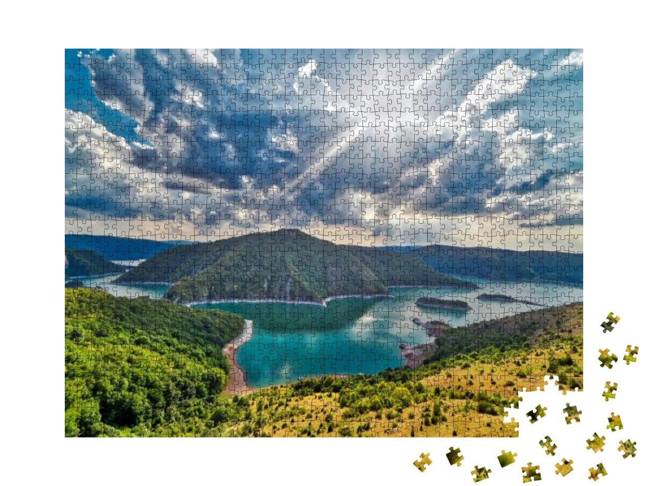 View Point on Uvac Lake Hdr, Zlatar, Serbia... Jigsaw Puzzle with 1000 pieces