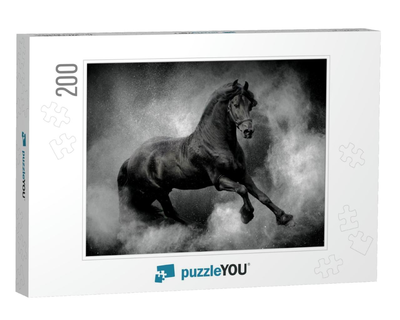 The Dream of a Powerful Horse... Jigsaw Puzzle with 200 pieces