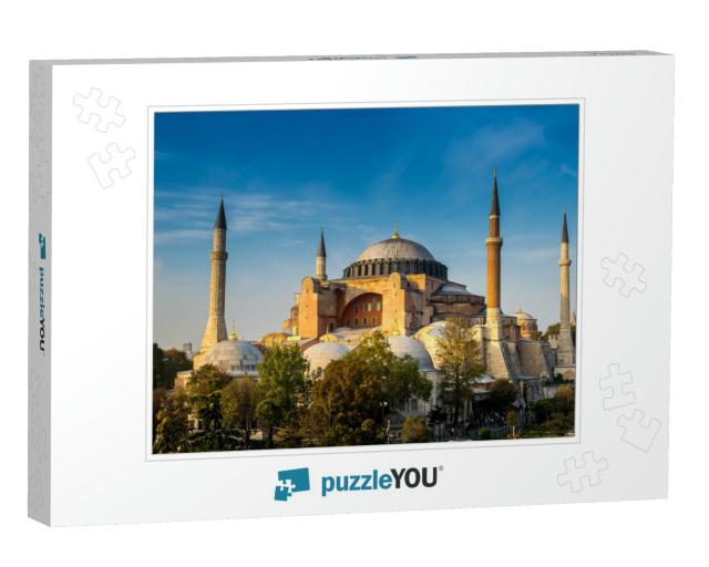 View of Hagia Sofia, the Famous Landmark of Istanbul Turk... Jigsaw Puzzle