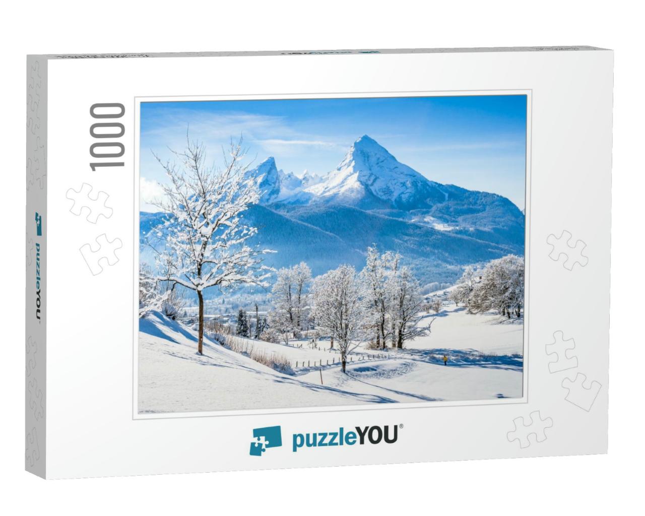 Beautiful Mountain Landscape in the Bavarian Alps with Vi... Jigsaw Puzzle with 1000 pieces