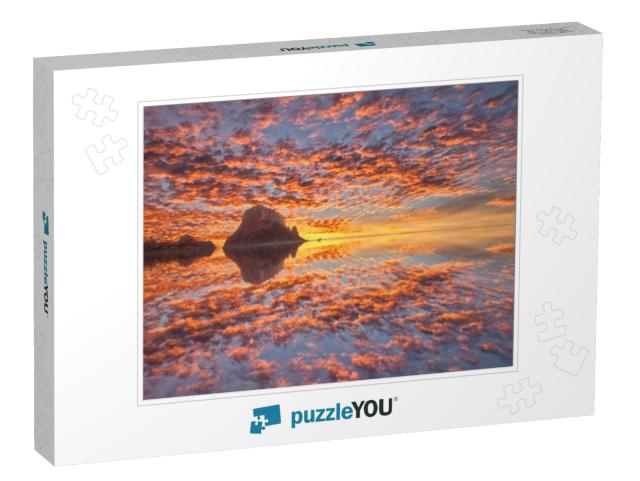 The Island of Es Vedra from Ibiza At Sunset, Spain... Jigsaw Puzzle