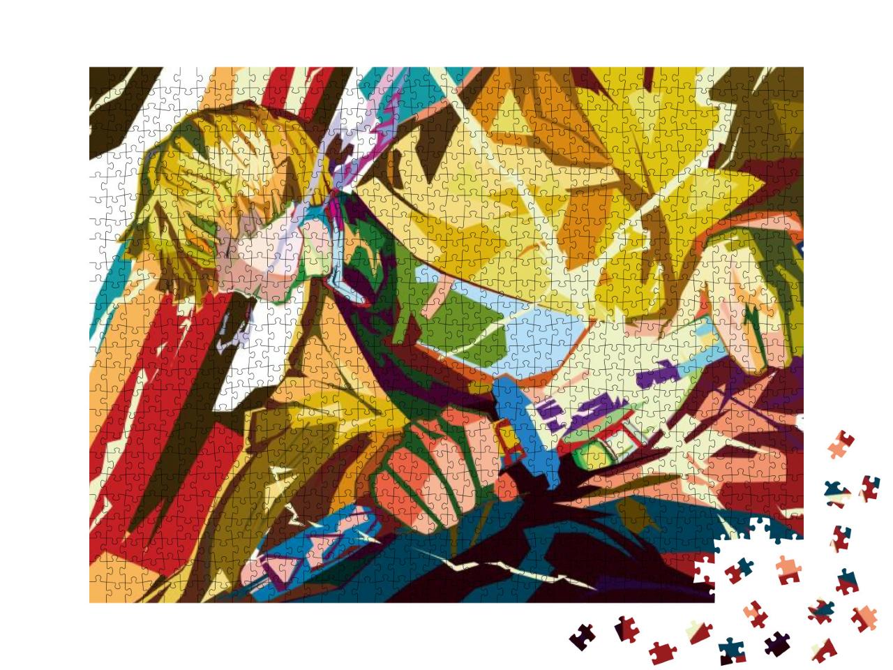 Pop Art Anime Kimetsu No Yaiba... Jigsaw Puzzle with 1000 pieces