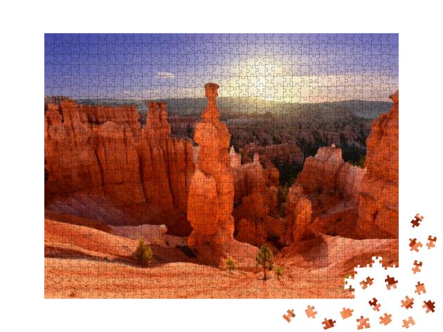 Thor's Hammer in Bryce Canyon National Park in Utah USA At... Jigsaw Puzzle with 1000 pieces