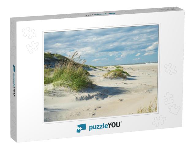 Outer Banks Sand Dunes & Grass Along the Coast of North C... Jigsaw Puzzle