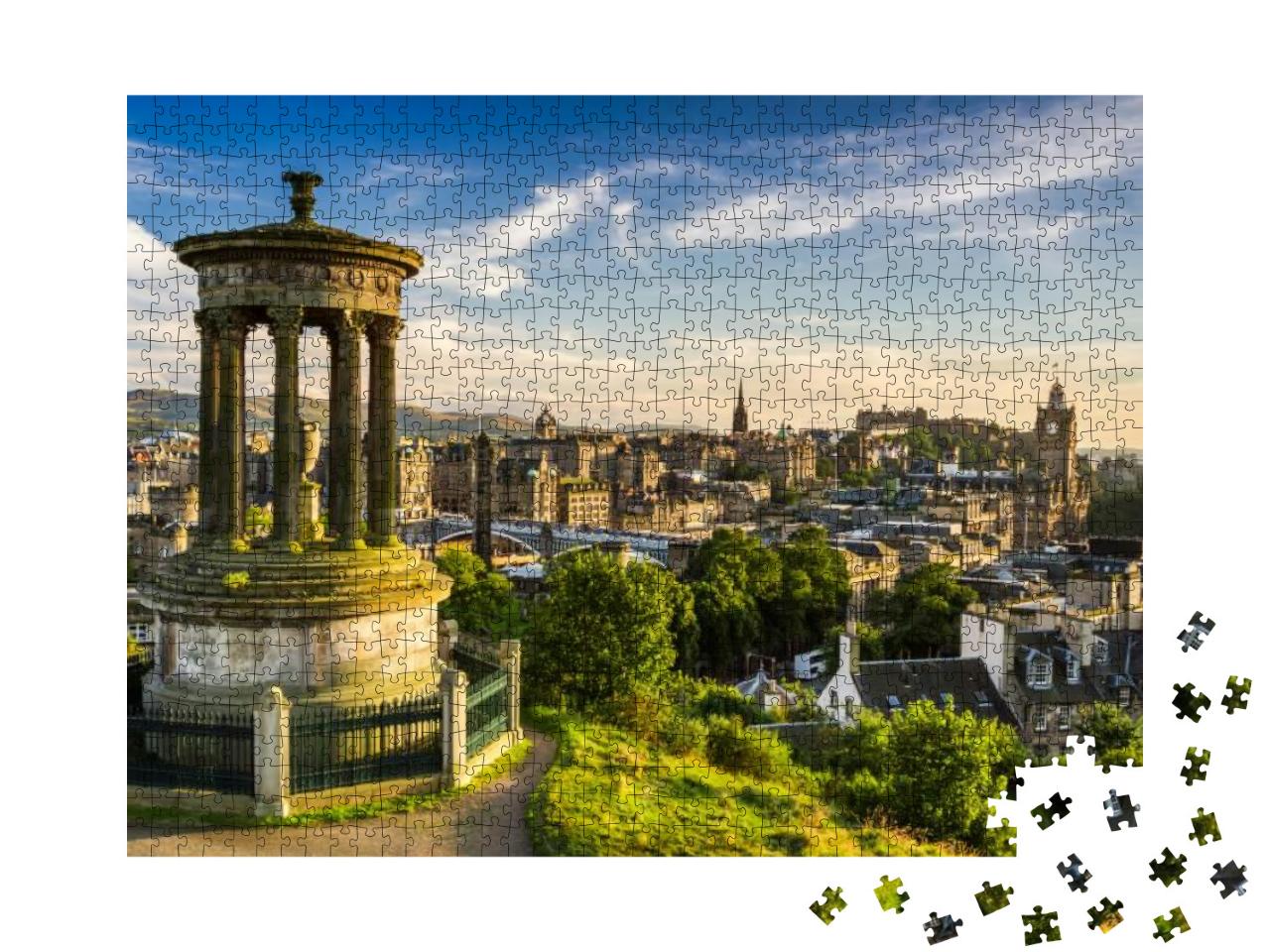 Beautiful View of the City of Edinburgh... Jigsaw Puzzle with 1000 pieces